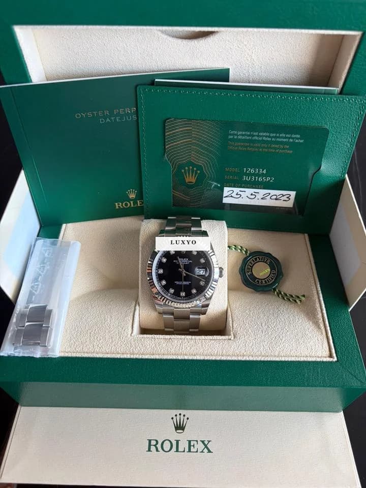 Rolex Datejust 41 Rolex Datejust 41 mit Diamanten, Fullset, ungetragen - Image 1