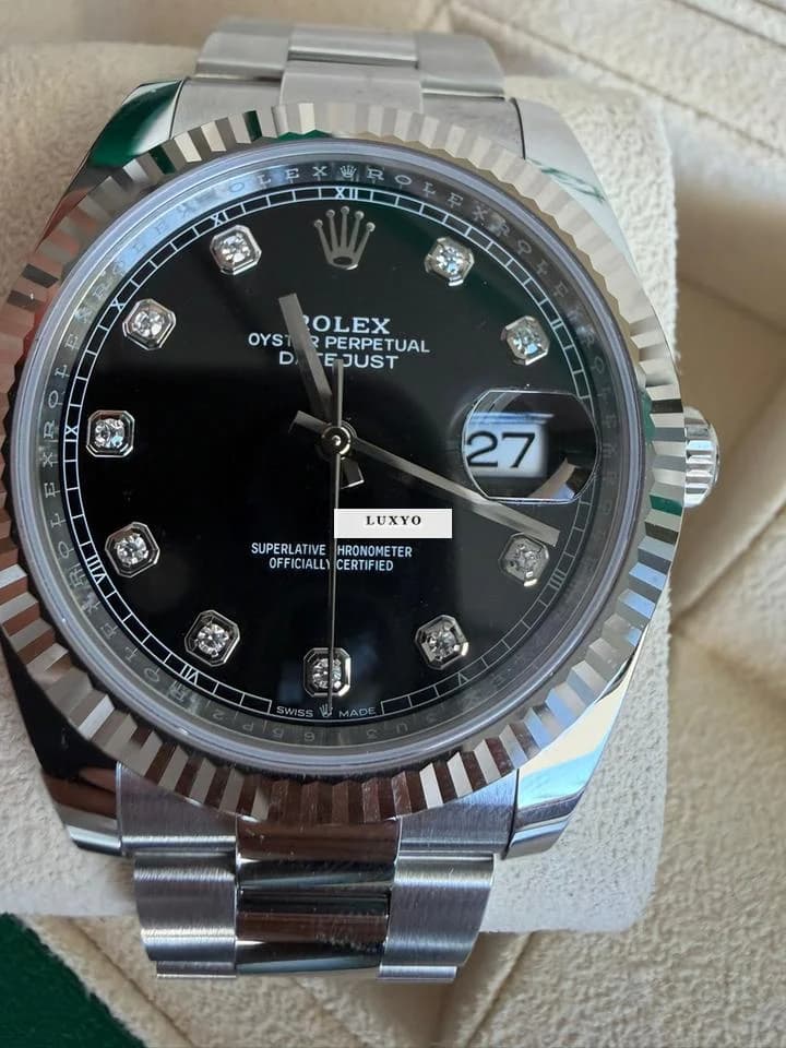 Rolex Datejust 41 Rolex Datejust 41 mit Diamanten, Fullset, ungetragen - Thumbnail 6