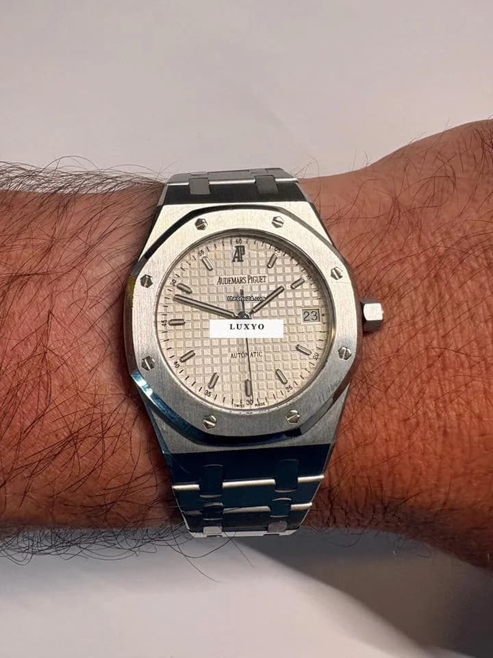 Audemars Piguet Royal Oak Ref. 14790ST White Tapisserie Dial / Excellent Condition - Image 1
