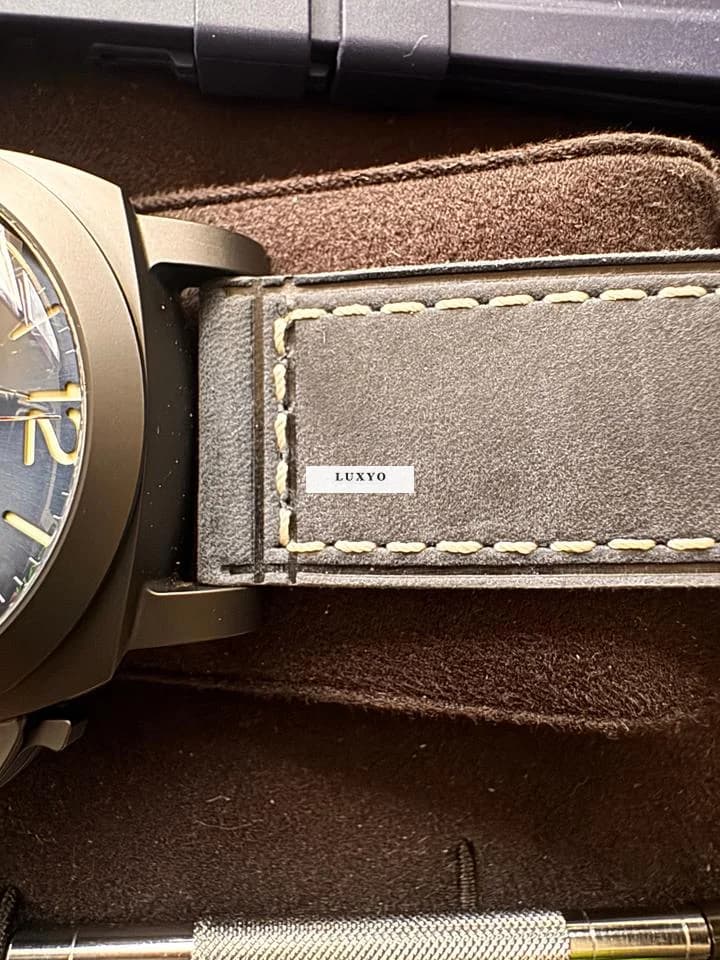 Panerai Luminor Blue A Note 8 Gmt Full Set, Special Edition mit viel Zubehör & Extra Bändern - Thumbnail 13