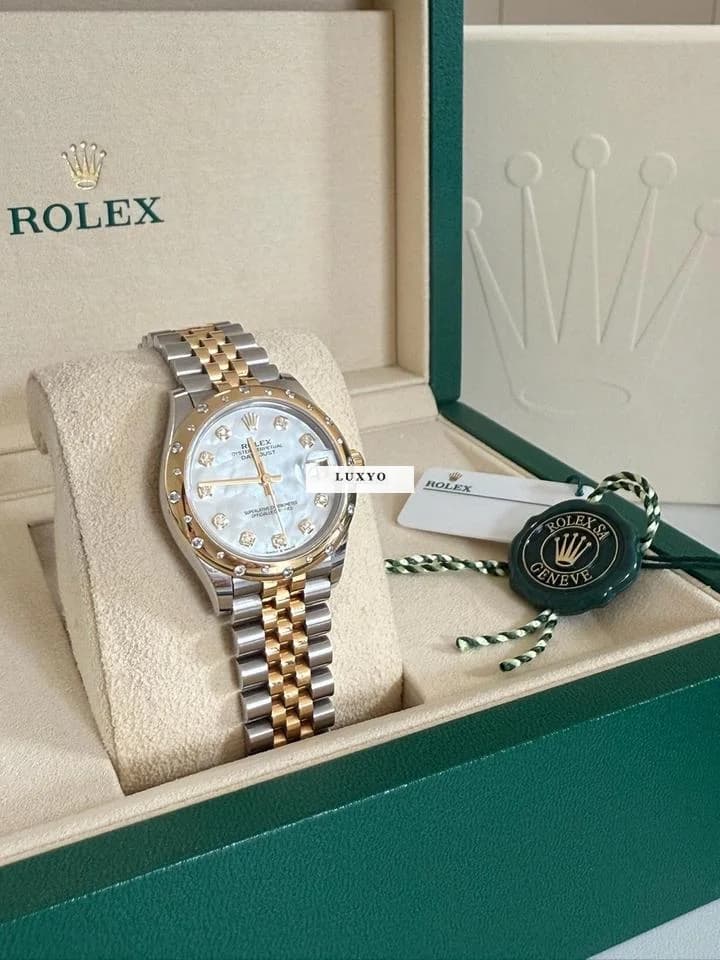 Rolex Datejust 31 Full Set • Mother of Pearl Dial • Domed Bezel - Thumbnail 3