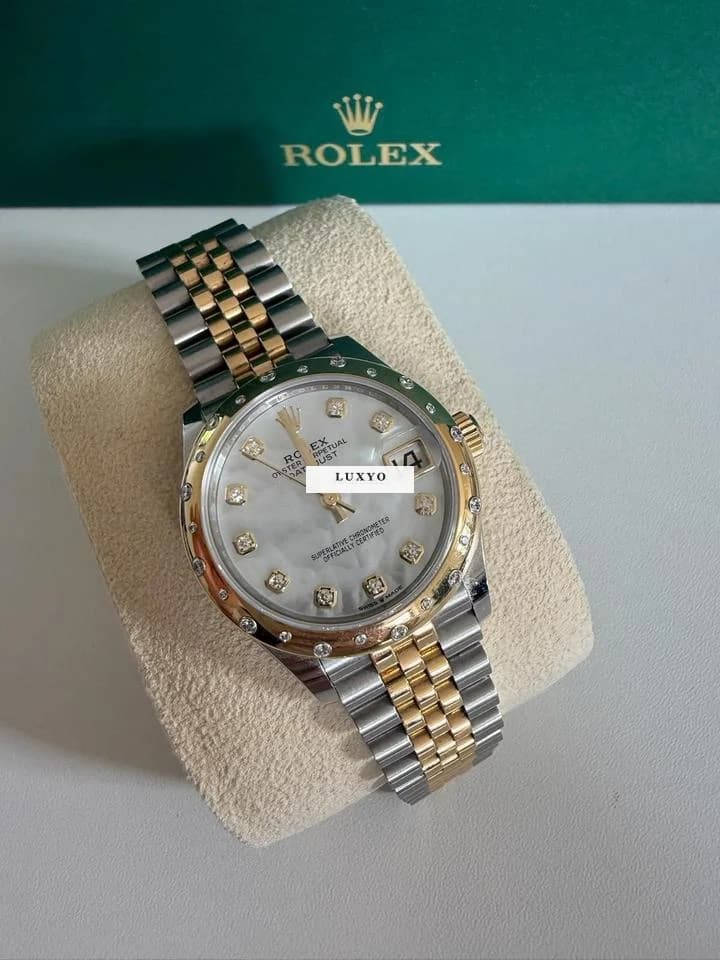 Rolex Datejust 31 Full Set • Mother of Pearl Dial • Domed Bezel - Thumbnail 6