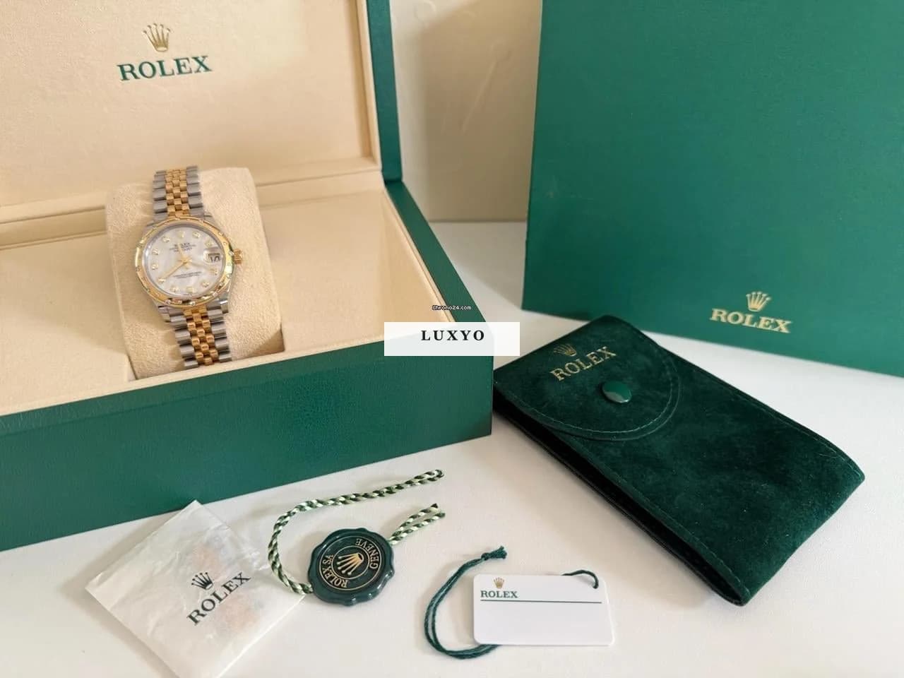 Rolex Datejust 31 Full Set • Mother of Pearl Dial • Domed Bezel - Thumbnail 9