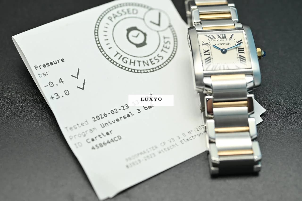 Cartier Tank Francaise ref: 2384 Gold & Steel - Great Condition - Thumbnail 15