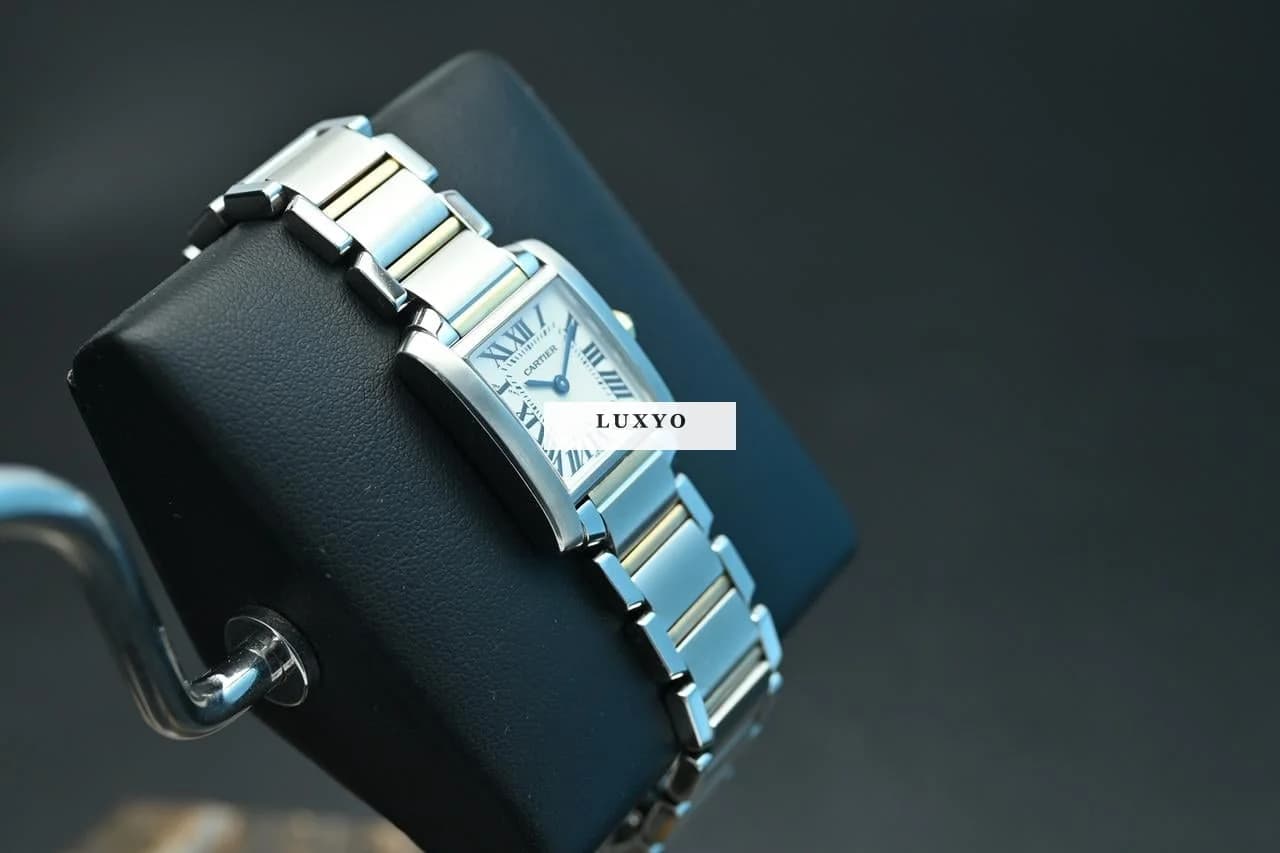 Cartier Tank Francaise ref: 2384 Gold & Steel - Great Condition - Thumbnail 3