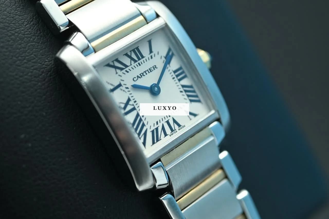 Cartier Tank Francaise ref: 2384 Gold & Steel - Great Condition - Thumbnail 5
