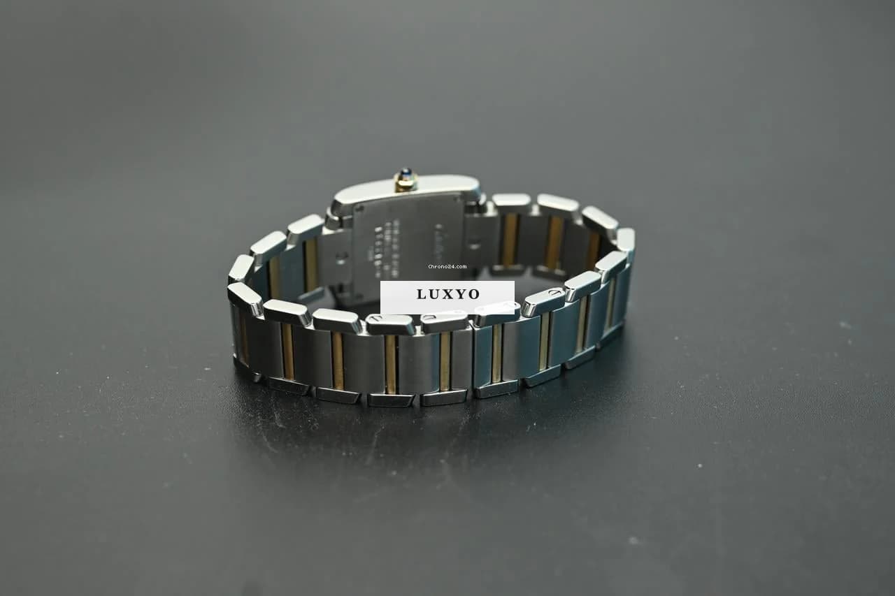 Cartier Tank Francaise ref: 2384 Gold & Steel - Great Condition - Thumbnail 8