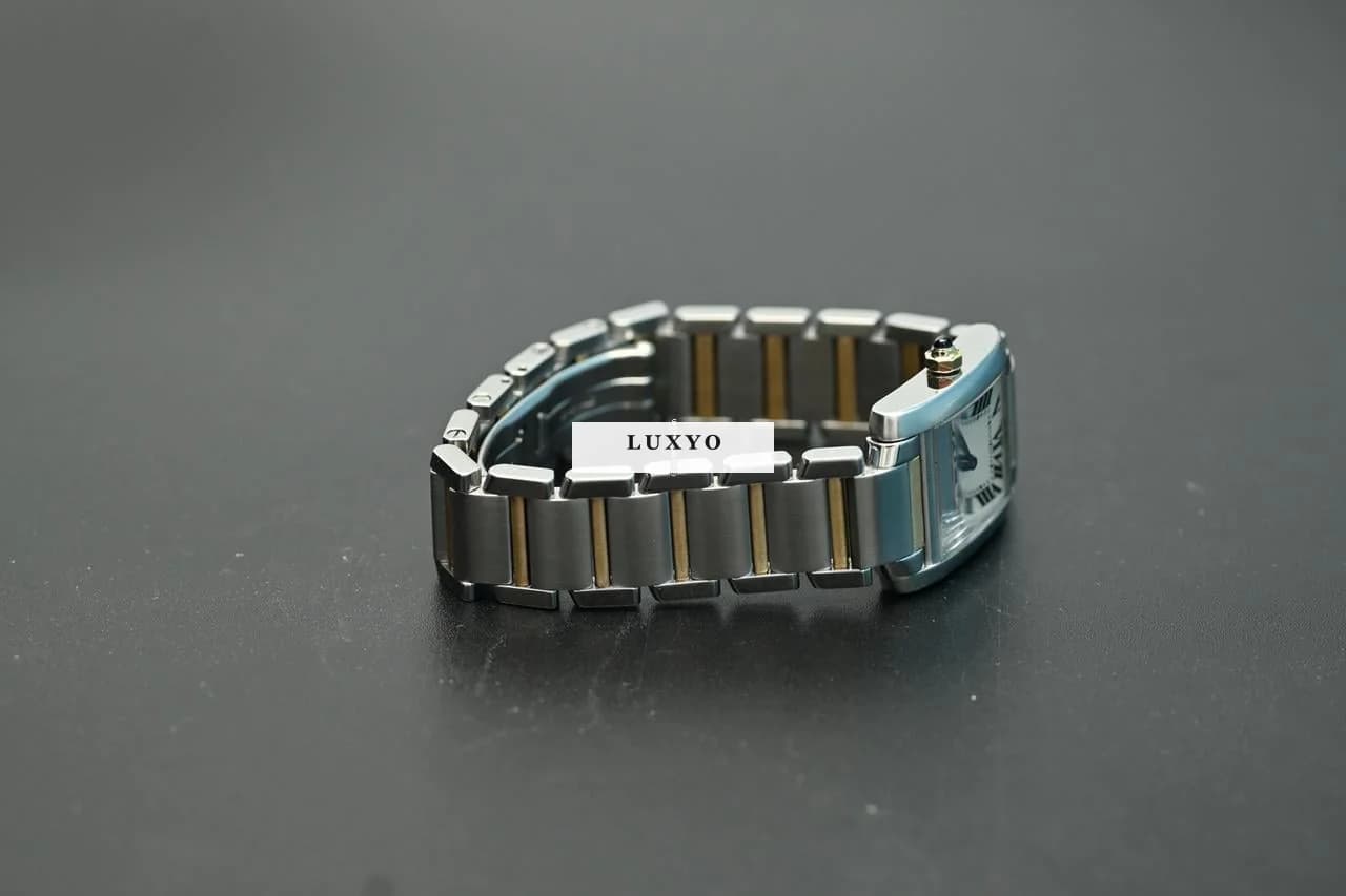 Cartier Tank Francaise ref: 2384 Gold & Steel - Great Condition - Thumbnail 9
