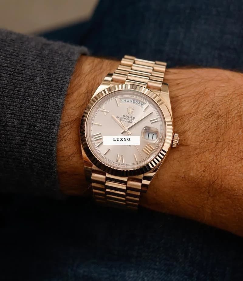 Rolex Everose-gold Day-Date 40, 06/2020 - Thumbnail 10