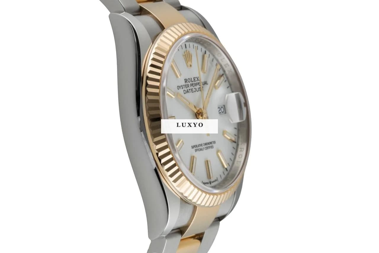 Rolex Datejust White Dial Stahl / Gold Automatik Herrenuhr Ref. 126233 B&P 2025 - Thumbnail 6