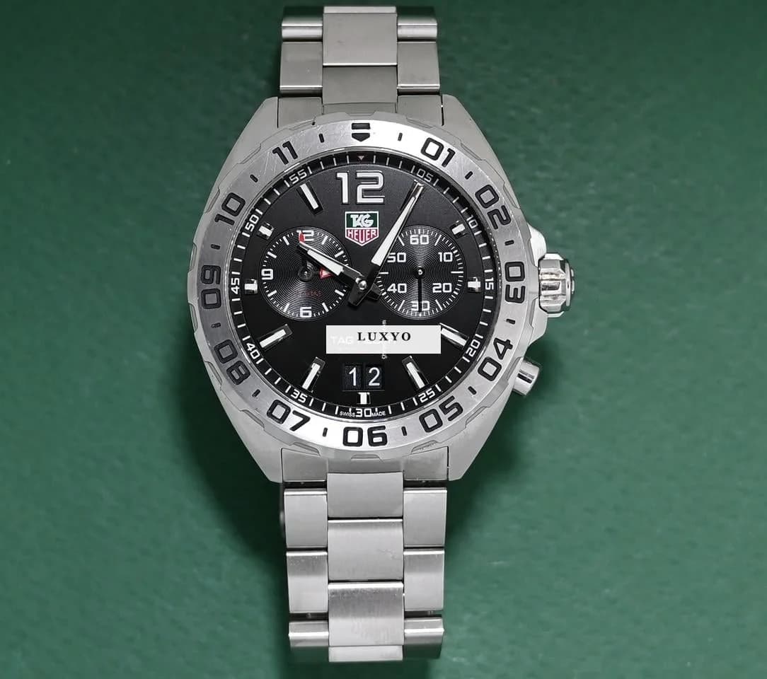TAG Heuer Formula 1 Big Date Alarm 41mm Black Dial Stainless Steel - Image 1