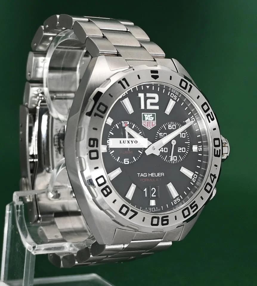 TAG Heuer Formula 1 Big Date Alarm 41mm Black Dial Stainless Steel - Thumbnail 2