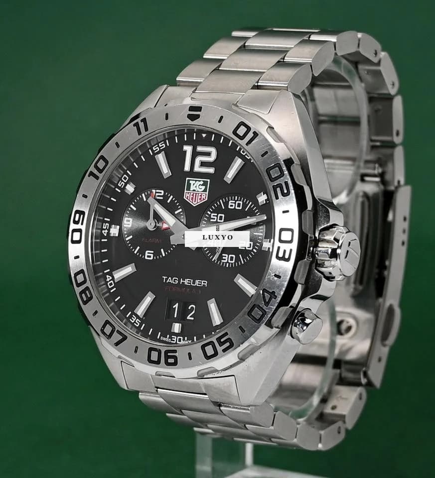 TAG Heuer Formula 1 Big Date Alarm 41mm Black Dial Stainless Steel - Thumbnail 3