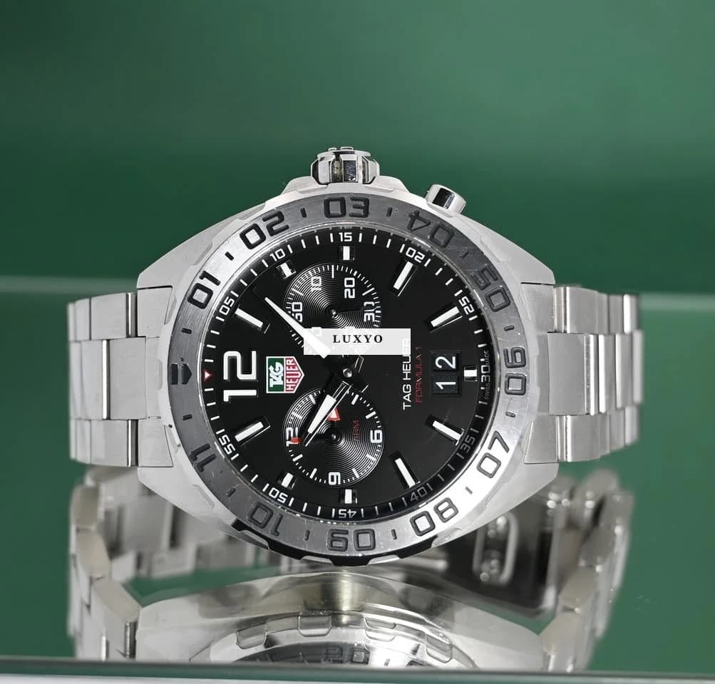TAG Heuer Formula 1 Big Date Alarm 41mm Black Dial Stainless Steel - Thumbnail 6