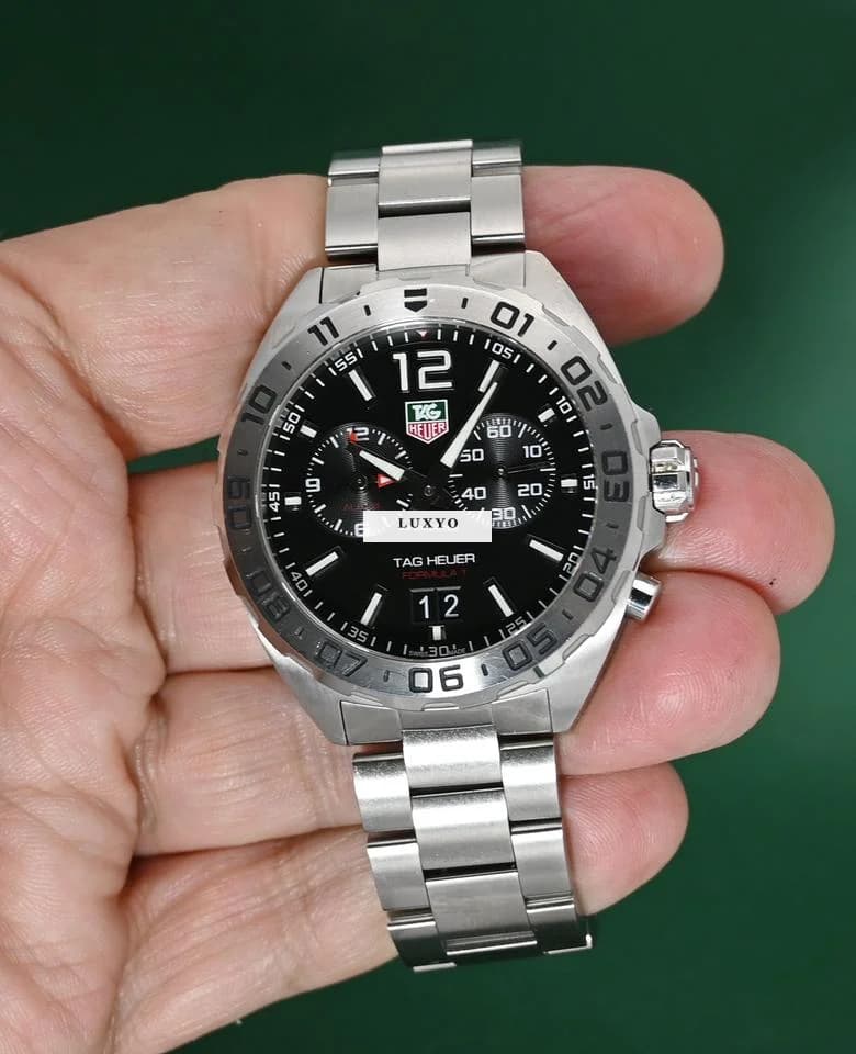 TAG Heuer Formula 1 Big Date Alarm 41mm Black Dial Stainless Steel - Thumbnail 10