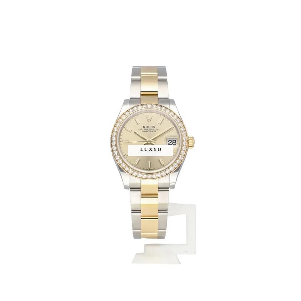 Rolex Datejust 31 2022 box + papers | steel gold champagne diamond Oyster - Thumbnail 2
