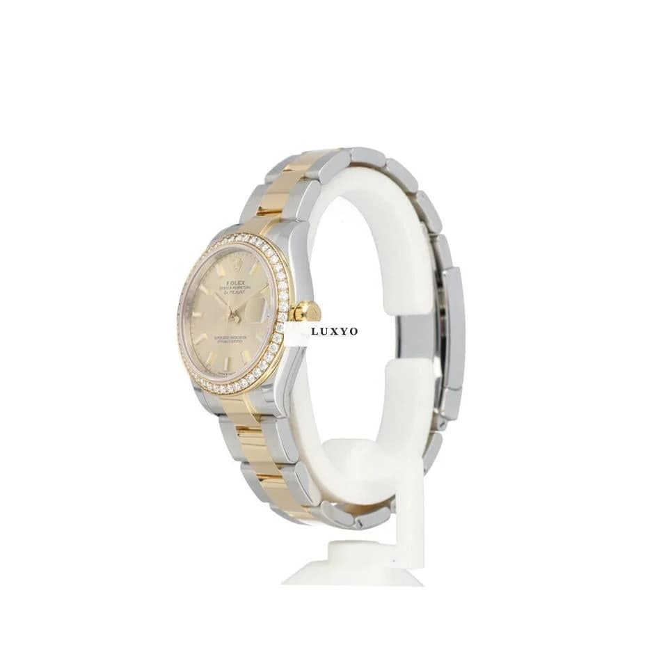 Rolex Datejust 31 2022 box + papers | steel gold champagne diamond Oyster - Thumbnail 3