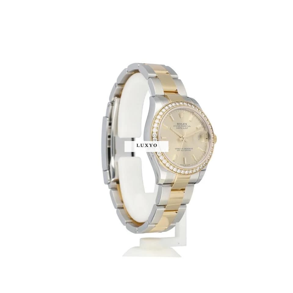Rolex Datejust 31 2022 box + papers | steel gold champagne diamond Oyster - Thumbnail 9