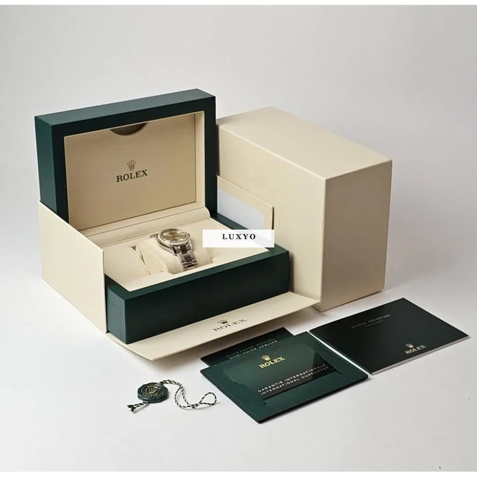 Rolex Datejust 31 2022 box + papers | steel gold champagne diamond Oyster - Thumbnail 10