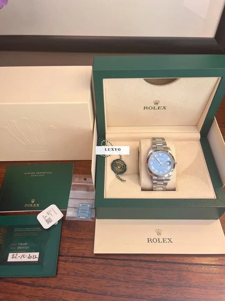 Rolex Datejust 41 Rolex Datejust 41 Full set -Azzuro 2Y Warranty - Dec 2022 - Thumbnail 2