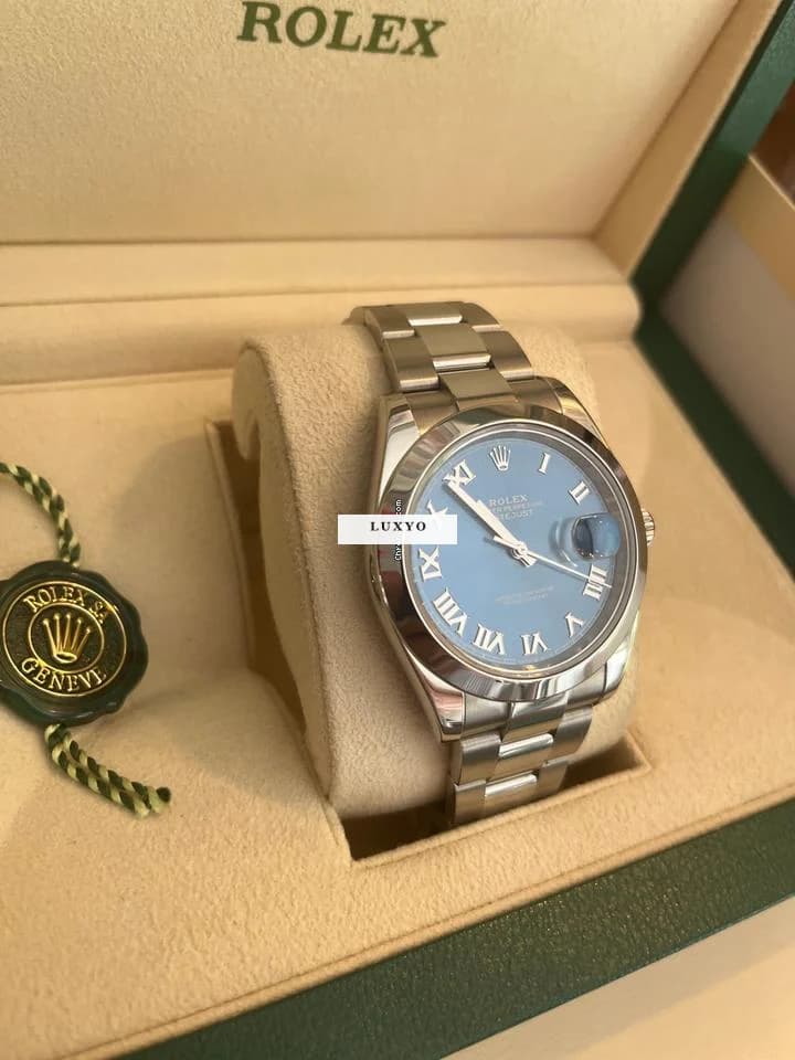 Rolex Datejust 41 Rolex Datejust 41 Full set -Azzuro 2Y Warranty - Dec 2022 - Thumbnail 4