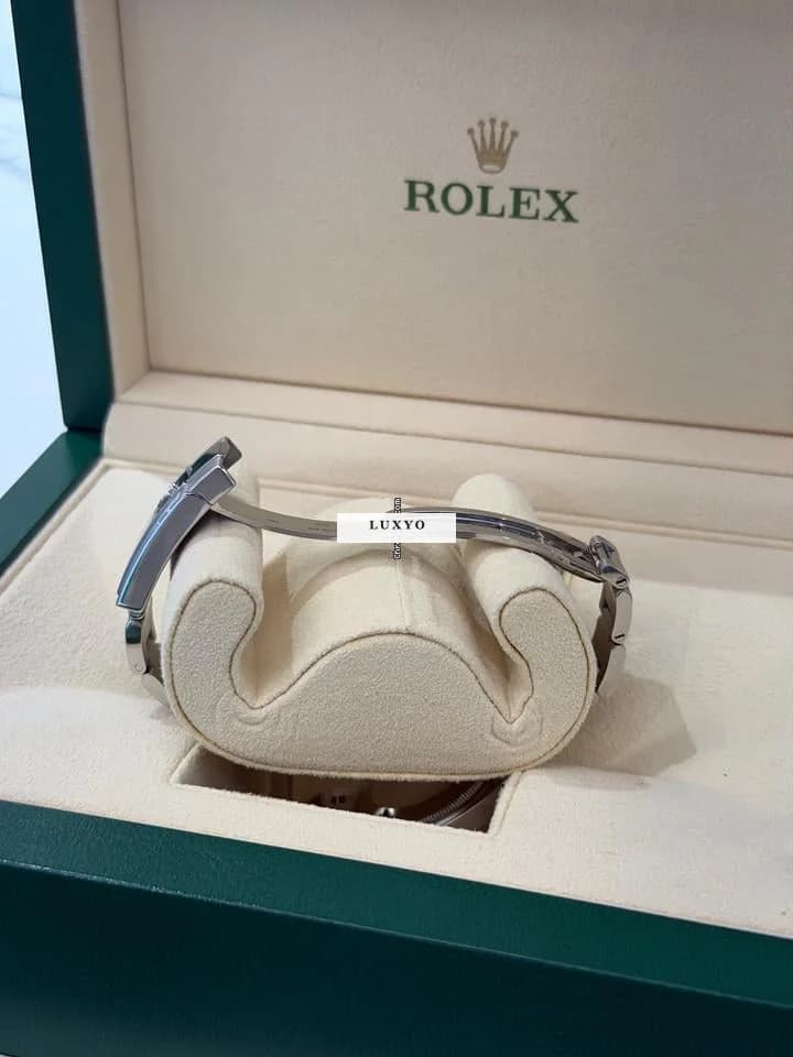 Rolex Datejust 31mm purple in diamanti ore 6 del 2021 full set excellent condition con documenti - Thumbnail 10