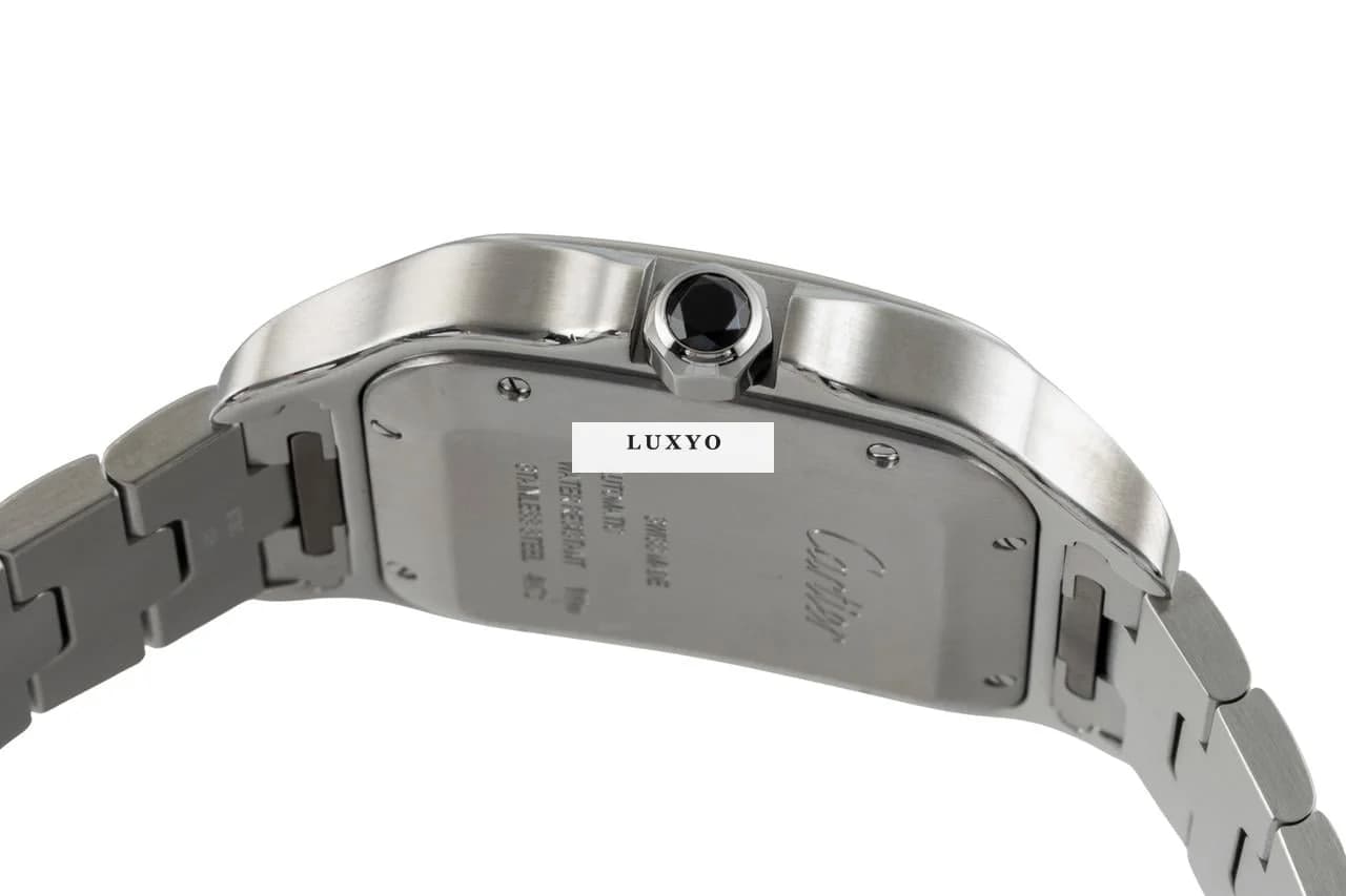 Cartier Santos Large Blue Stahl Automatik Herrenuhr Ref. WSSA0030 - Thumbnail 10