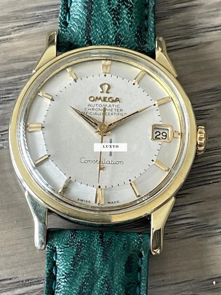 Omega Constellation Pie Pan 168 005 Gold Cup and steel. - Image 1