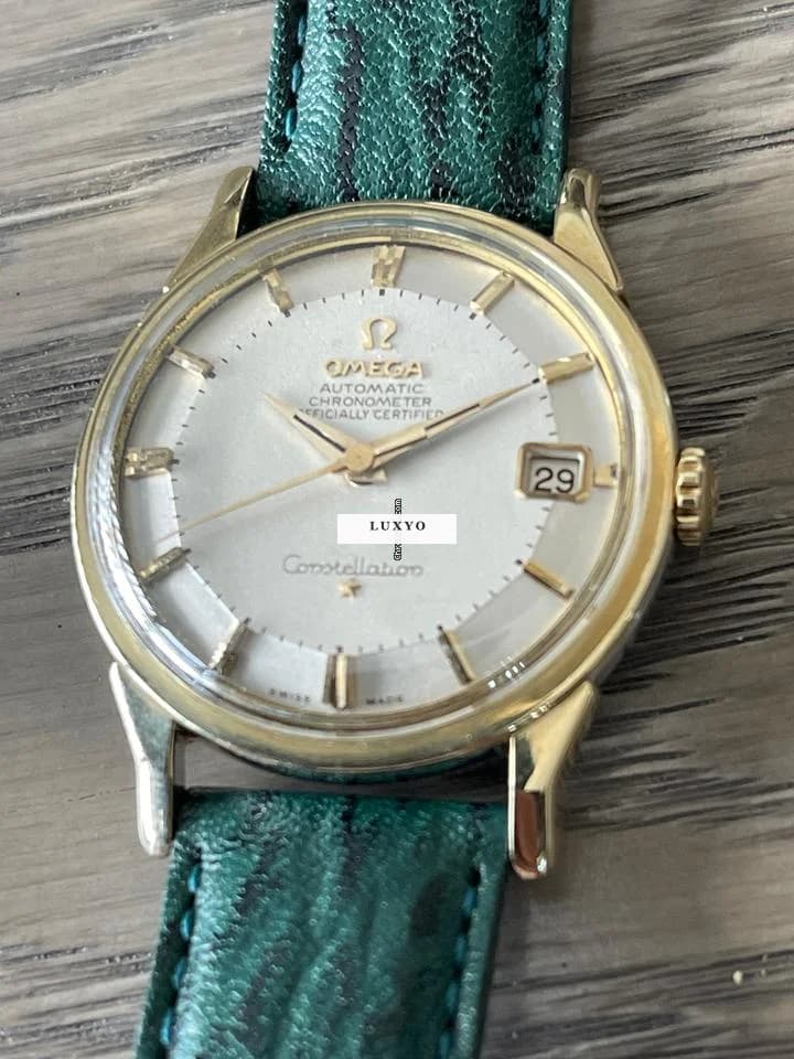 Omega Constellation Pie Pan 168 005 Gold Cup and steel. - Thumbnail 2
