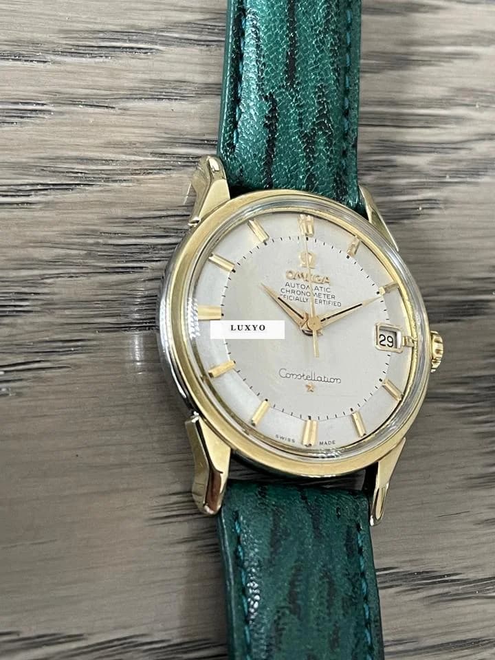 Omega Constellation Pie Pan 168 005 Gold Cup and steel. - Thumbnail 3
