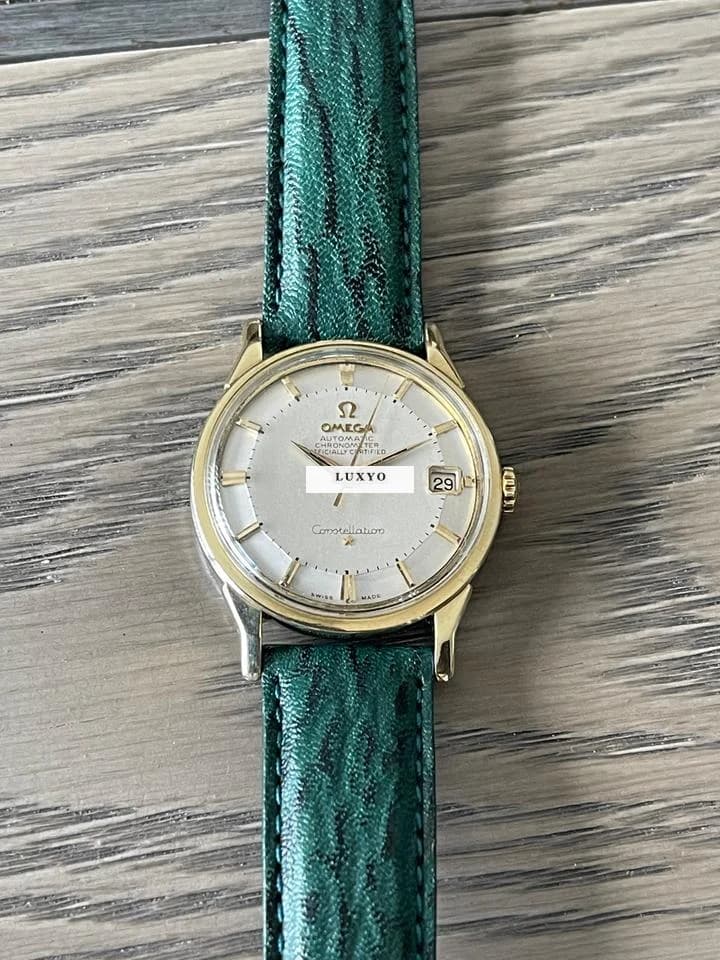 Omega Constellation Pie Pan 168 005 Gold Cup and steel. - Thumbnail 4