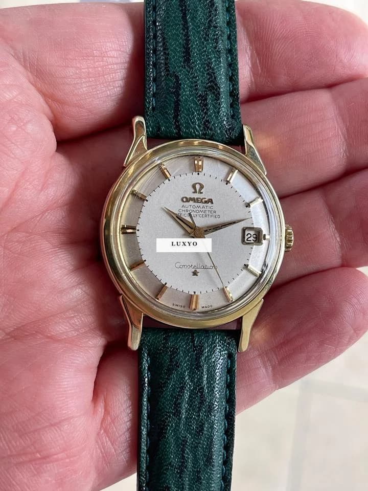 Omega Constellation Pie Pan 168 005 Gold Cup and steel. - Thumbnail 8