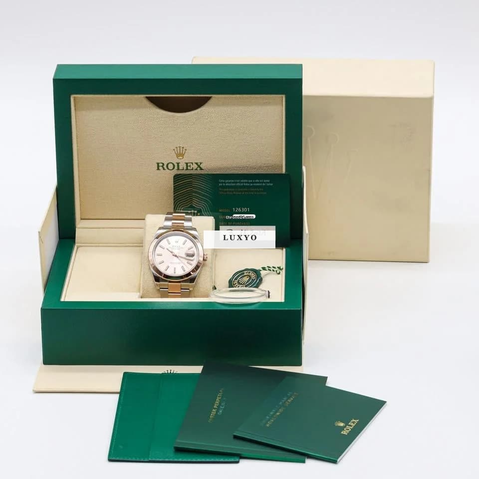 Rolex Datejust 41 126301 Sundust Dial Everose Bicolor Roségold - Thumbnail 10