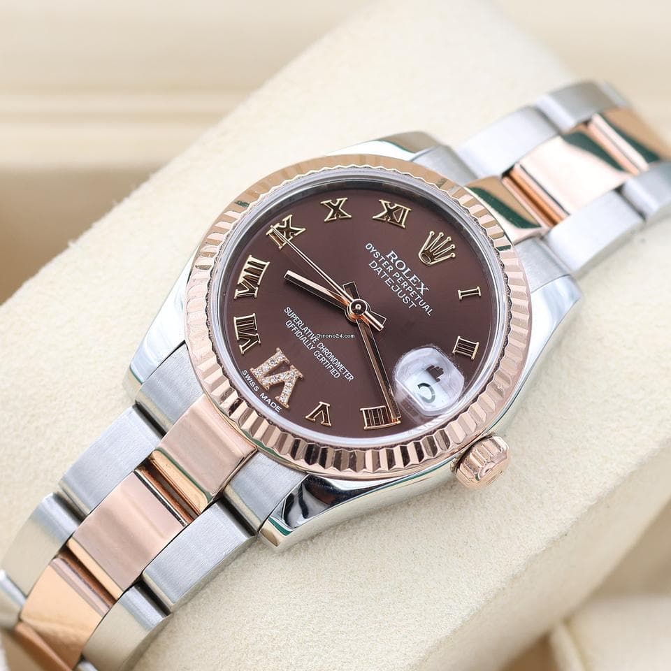 Rolex Datejust 31 ref. 278271 - Chocolate Diamond Roman Dial - Oyster Bracelet Full Set - Image 1