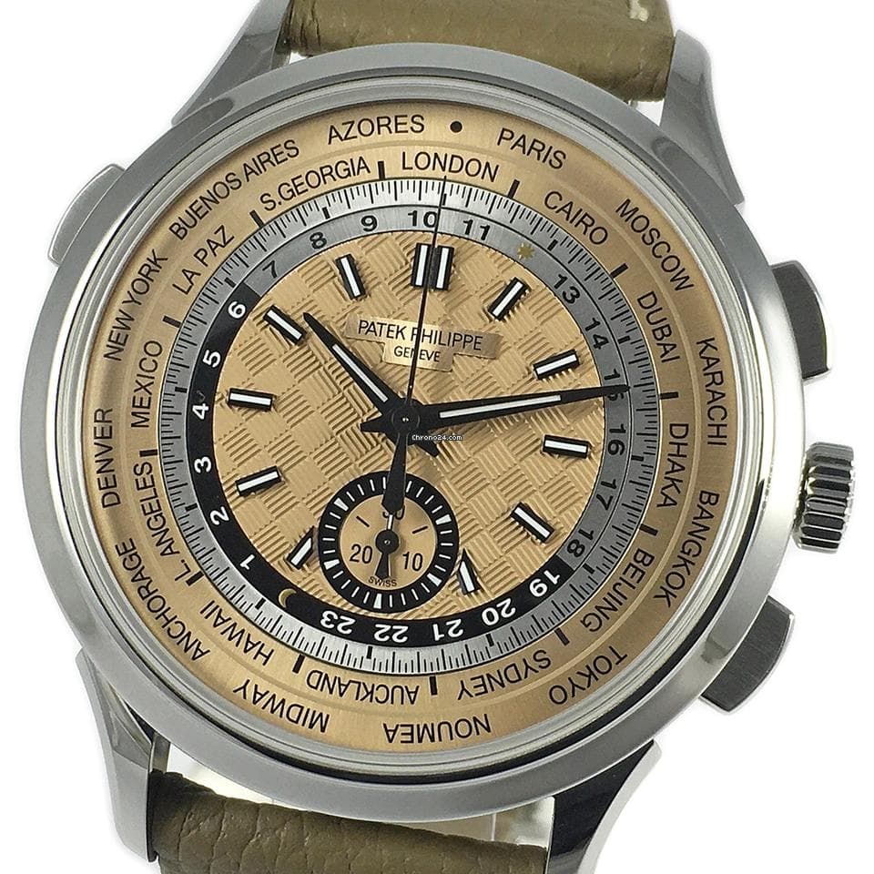 Patek Philippe World Time Chronograph Flyback Mint Condition - Unpolished - Image 1
