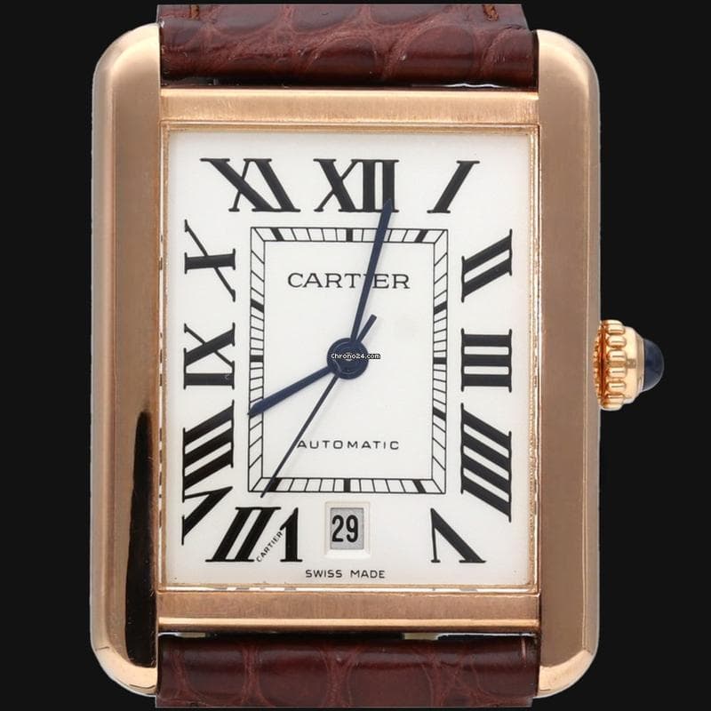 Cartier Tank Solo Xl 2020 B&P 3 Years Warranty 3514 Automatic Rose Gold