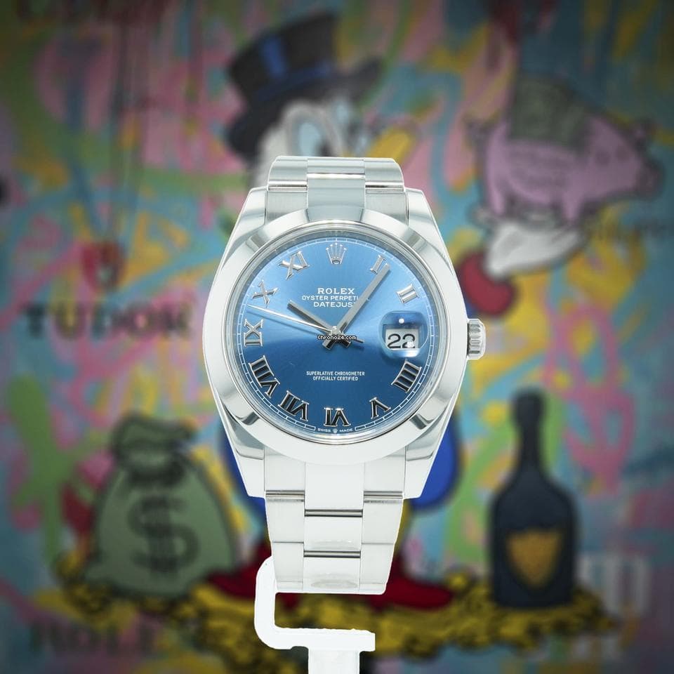 Rolex Datejust 41 | 126300 | Box & Papers | 2020 | Azzurro Blue Dial | Oyster - Image 1
