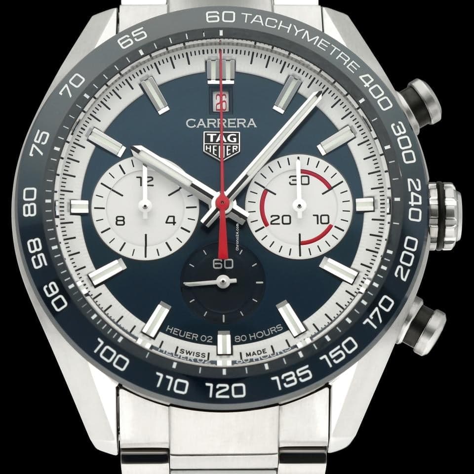 TAG Heuer Carrera CBN2A1E.BA0643 / BOX & PAPERS / 2021 / Calibre 02 / Automatic / 44mm - Image 1