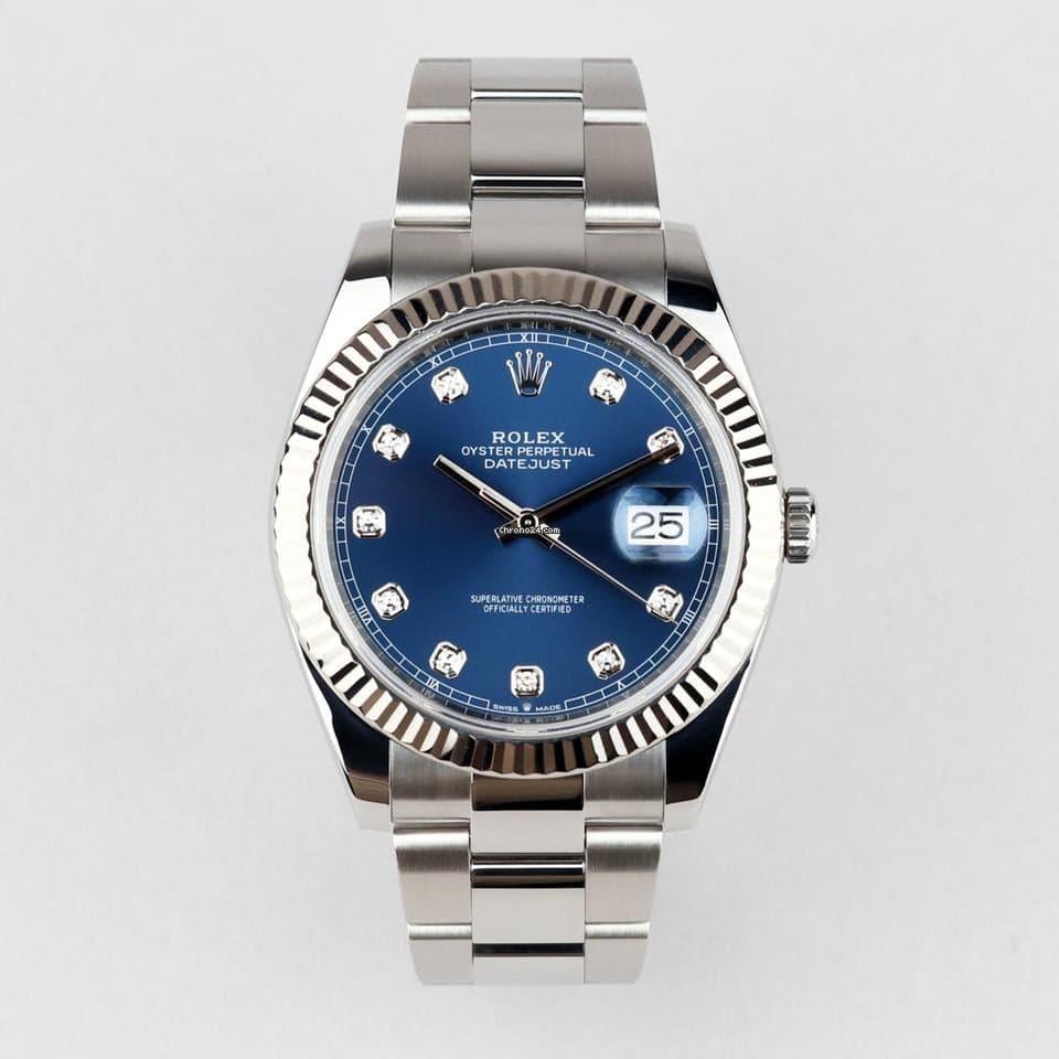 Rolex Datejust 41 Oyster Blue Diamond Dial Service 2026 - Image 1