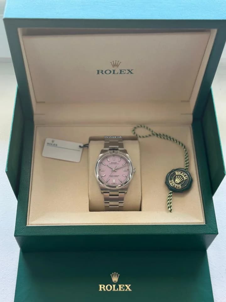 Rolex Oyster Perpetual 36 NEW 02/2025 with NEW BOX - Candy Pink Dial