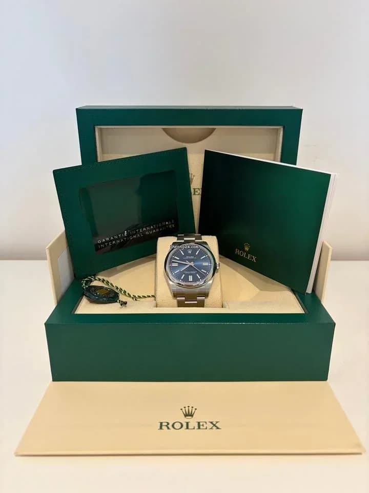 Rolex Oyster Perpetual 41 Full Set Rolex Oyster perpetual 41 blue (2023)