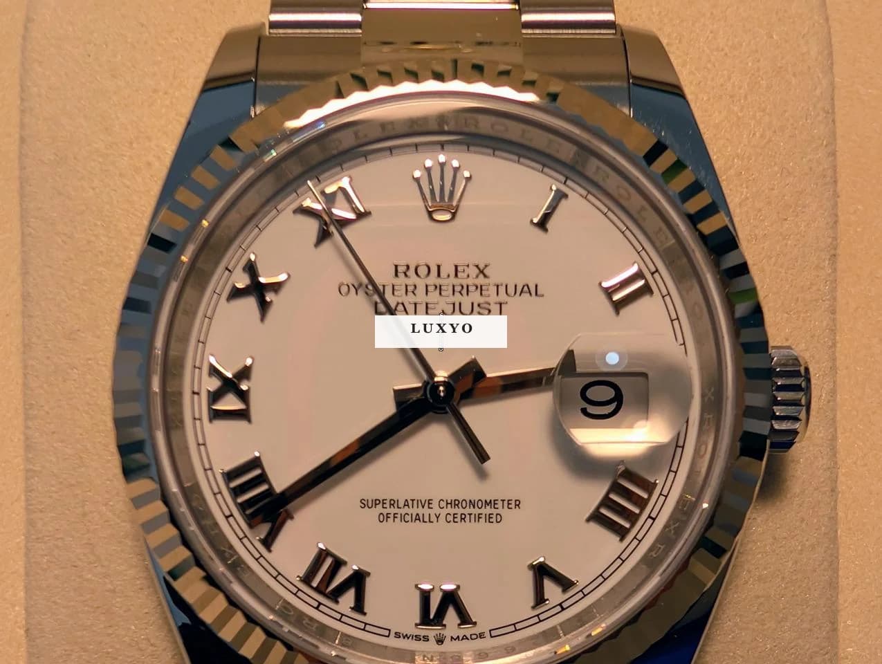 Rolex Datejust 36 Full Set, gekauft 07/25 beim Konzessionär, einmal getragen
