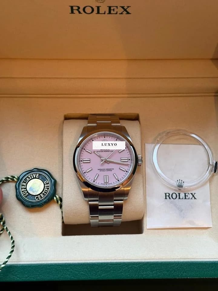 Rolex Oyster Perpetual Stainless Dial (2025) Oyster Perpetual 41 Candy Pink 134300 - Image 1