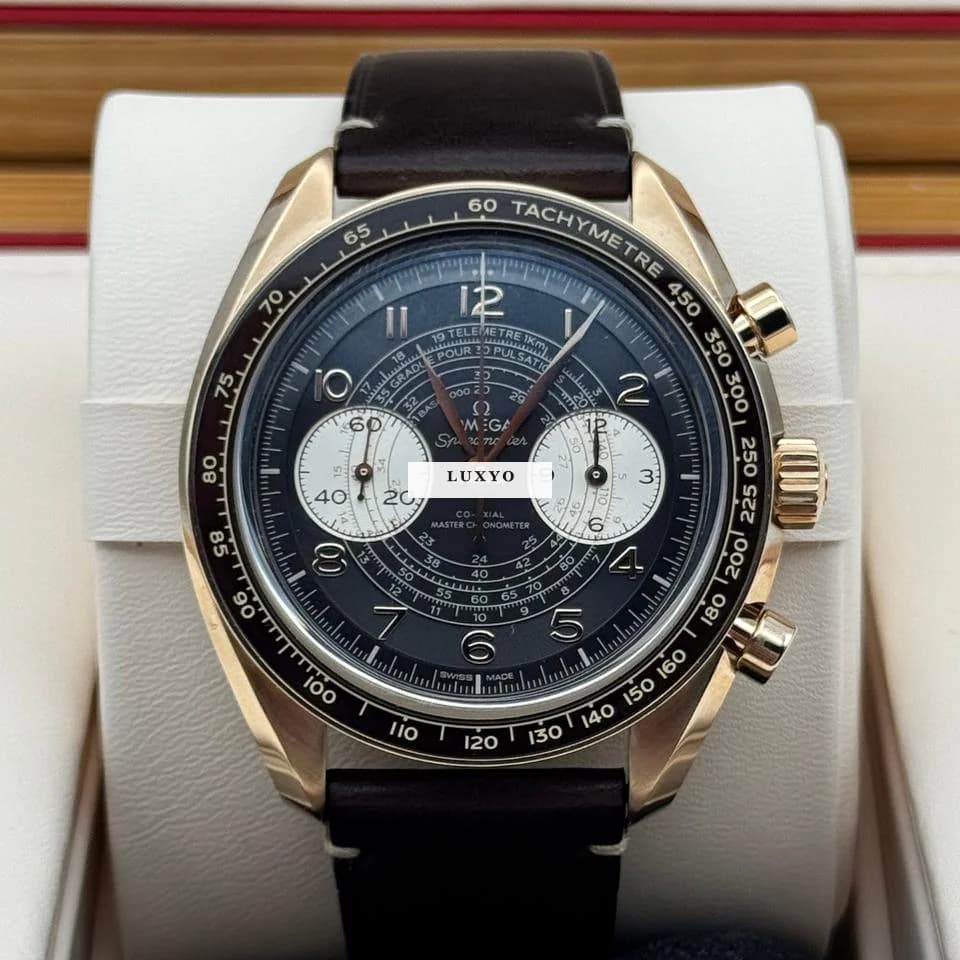 Omega Speedmaster Chronoscope 329.92.43.51.10.001 - Bronze Gold - Top Condition - Fullset - Image 1
