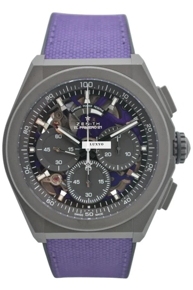 Zenith Defy El Primero 21 Ultraviolet Ref: 97.9001.9004/80.R922 44mm Automatic Chronograph Titanium Original Box - Image 1